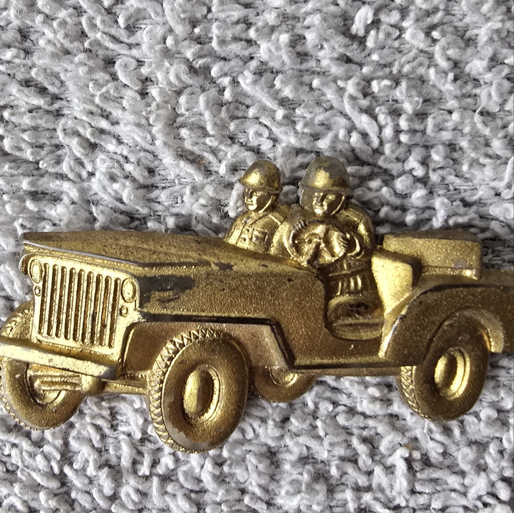 Army Jeep Brooch Pin - Picture 4 of 10